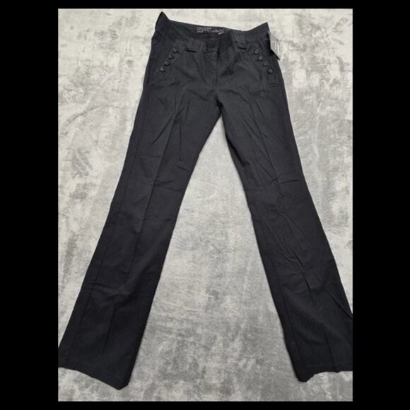 ESprit Jeans Women US 8 Bern Black W/ Pin Stripe Stretch NWT - Picture 1 of 14